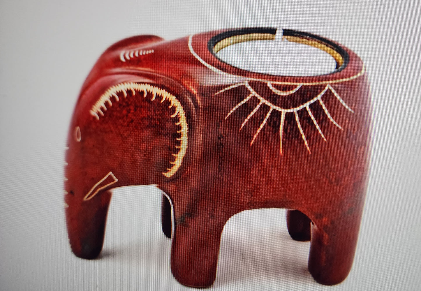 Masai Elephant Tealight Holder