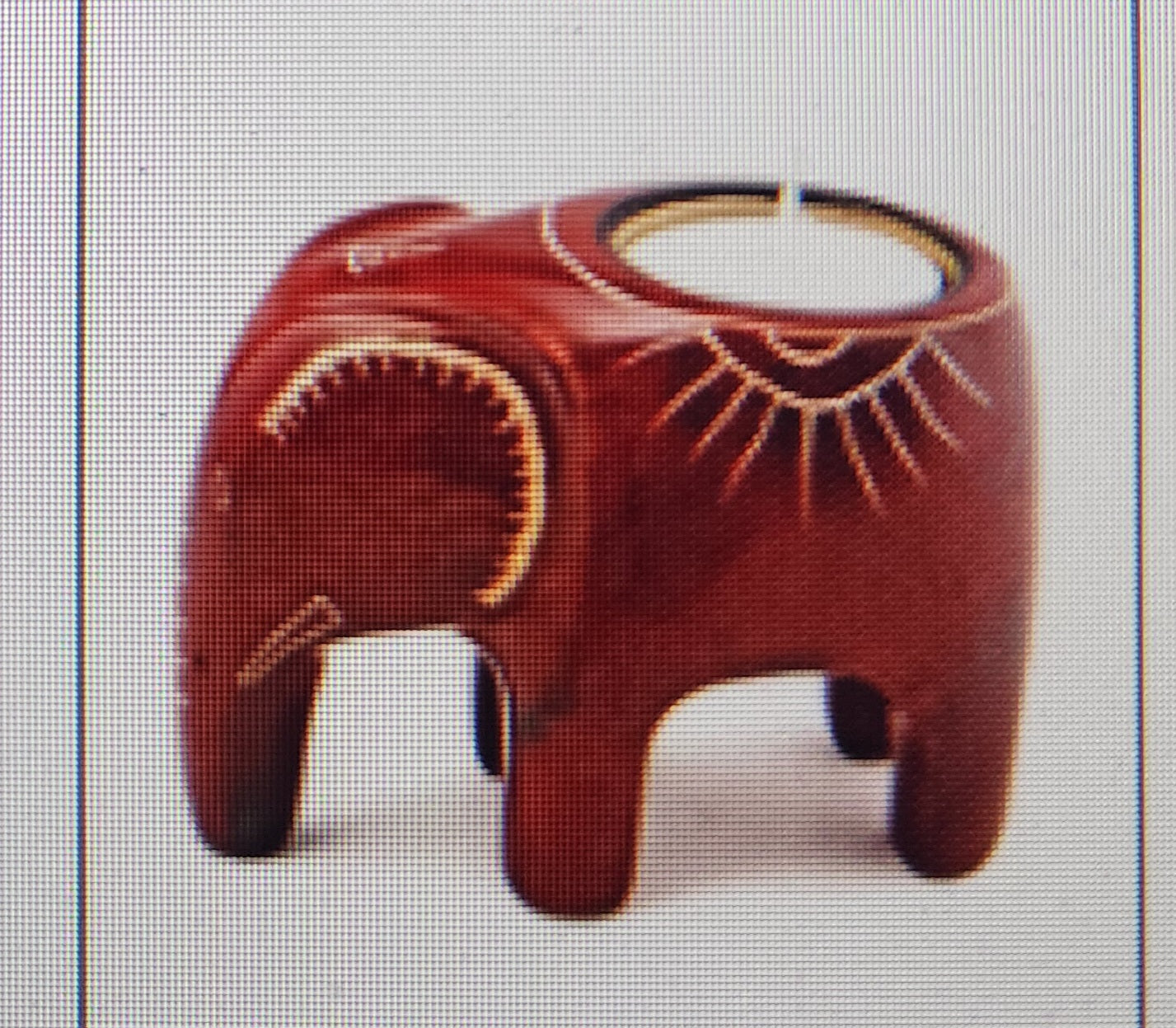 Masai Elephant Tealight Holder