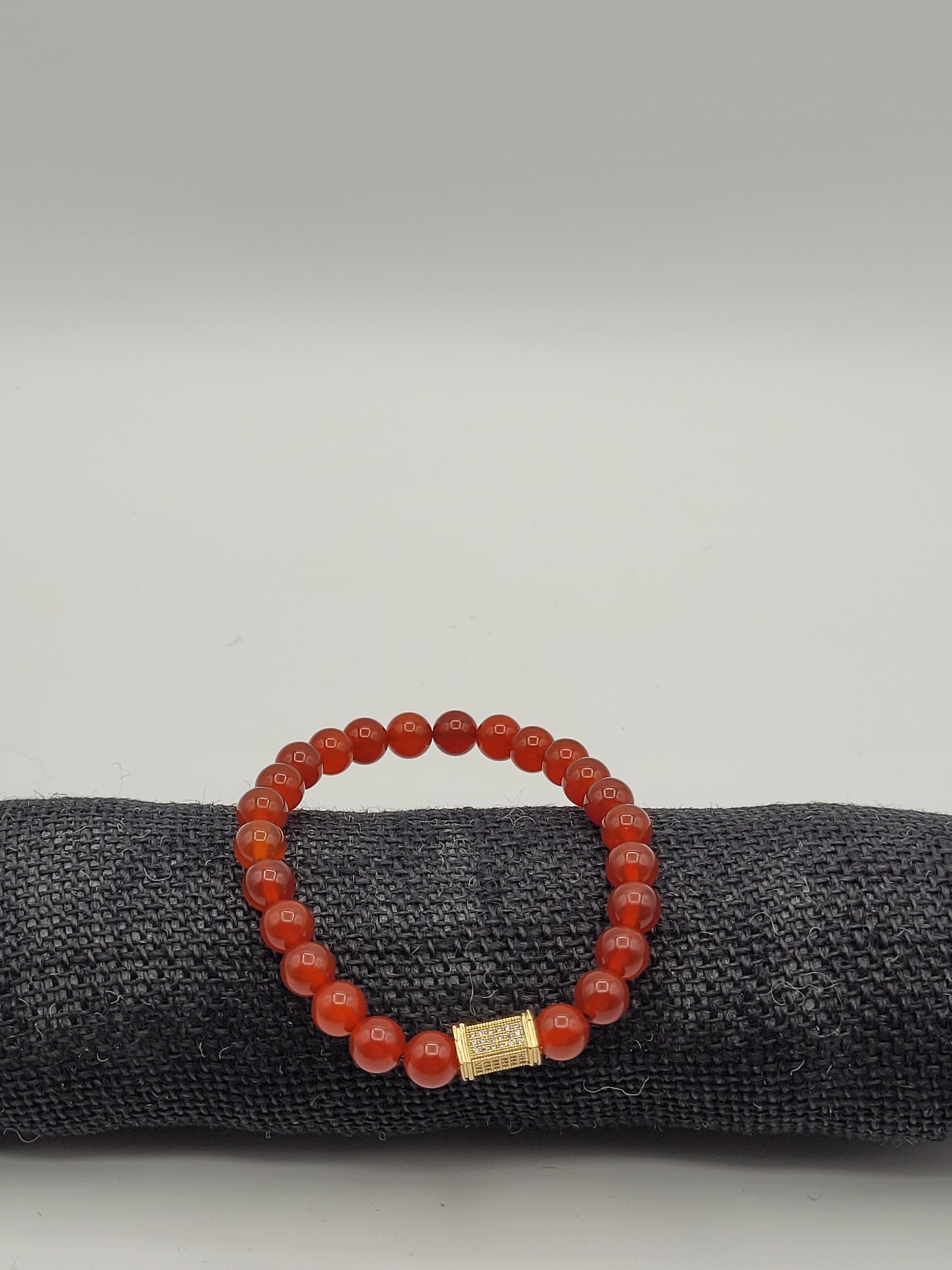 Carnelian Bead Bracelet