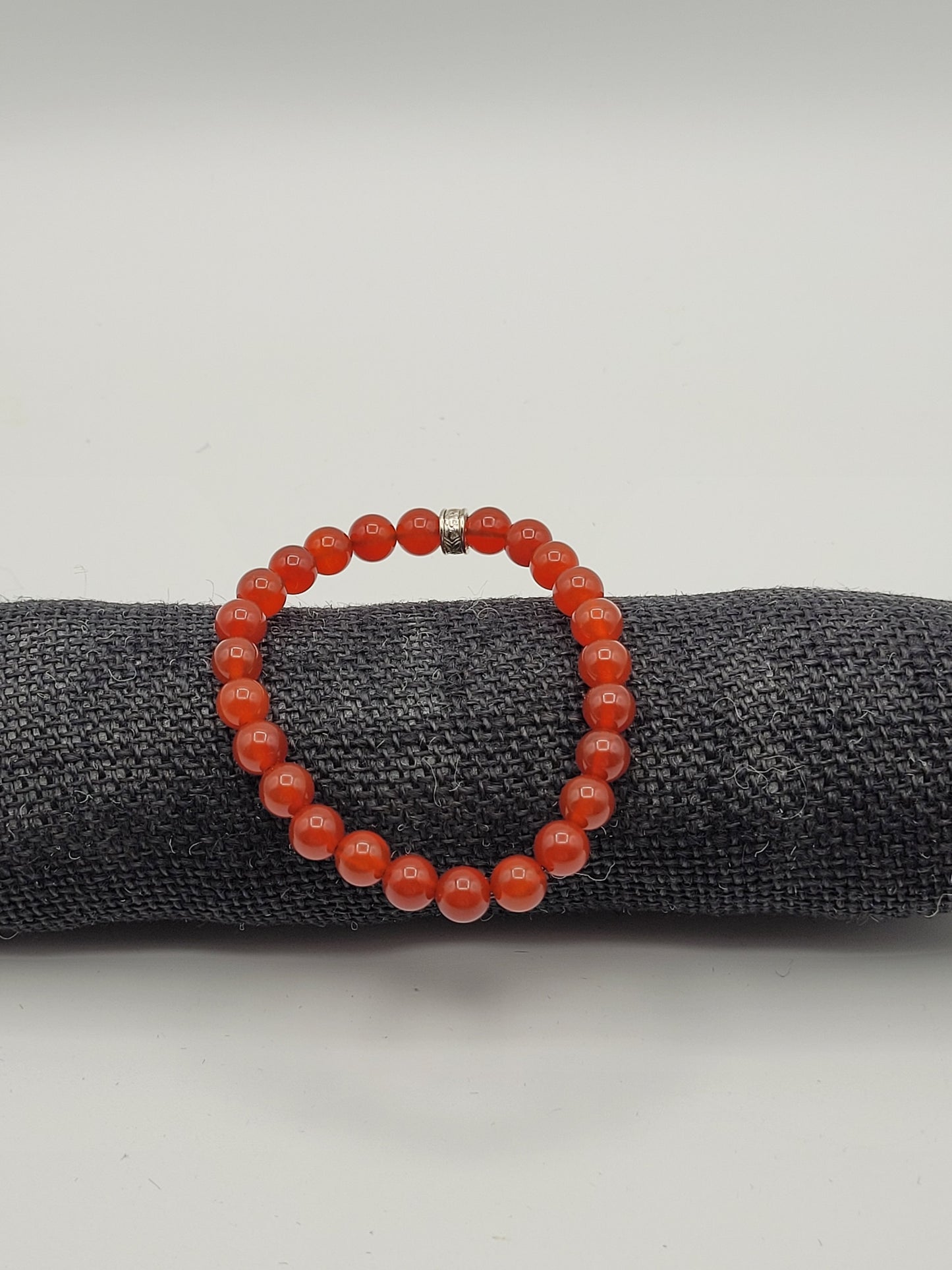 Carnelian Bead Bracelet