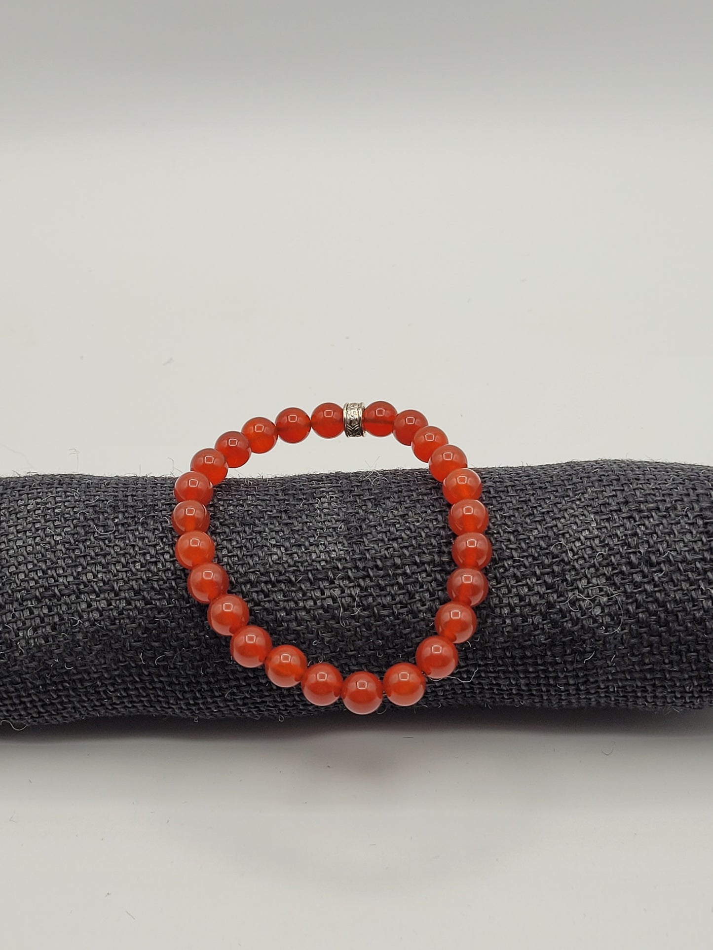 Carnelian Bead Bracelet