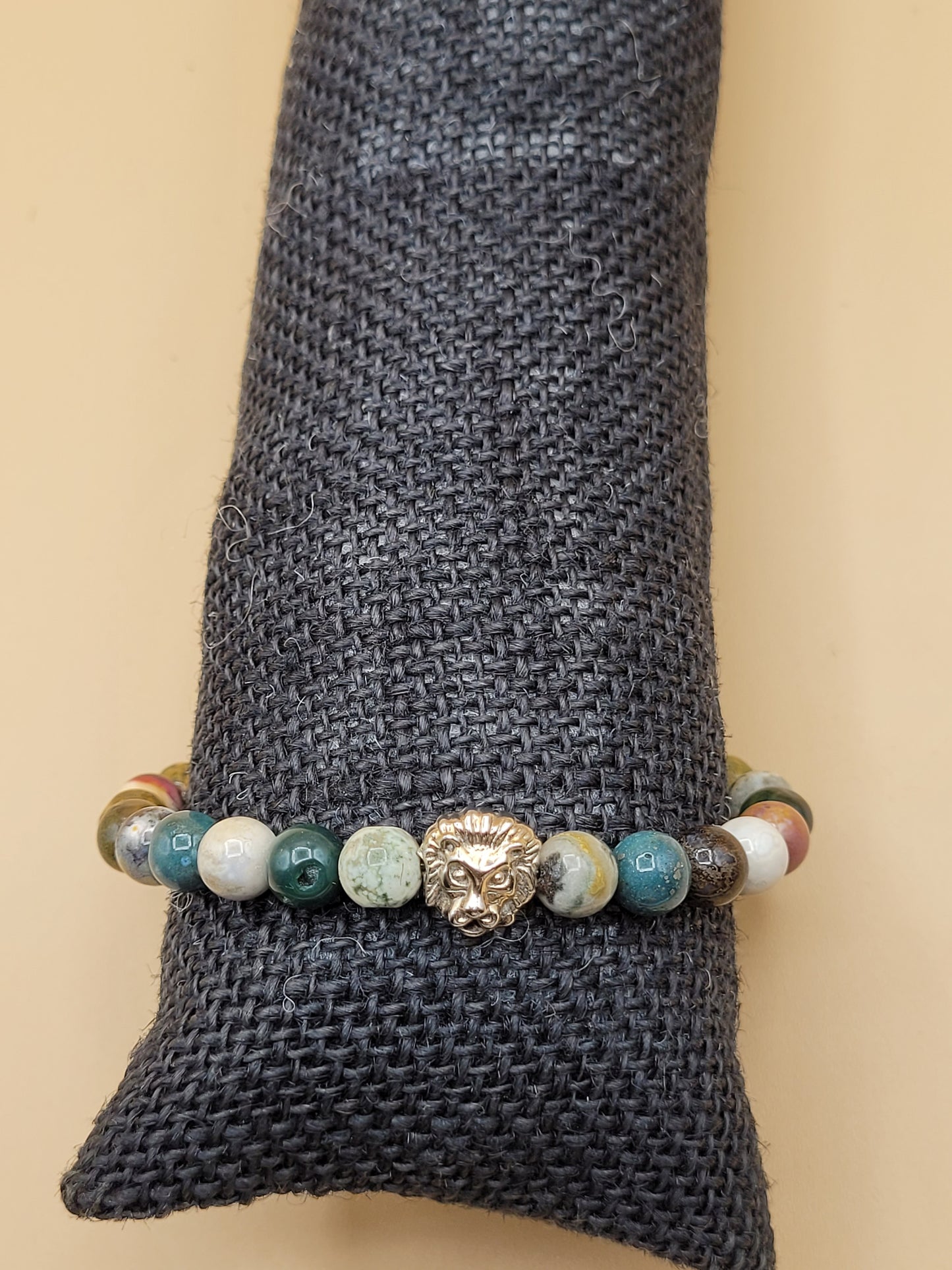 Ocean Jasper Bead Bracelet