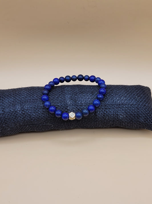 Lapis Lazuli Bead Bracelet