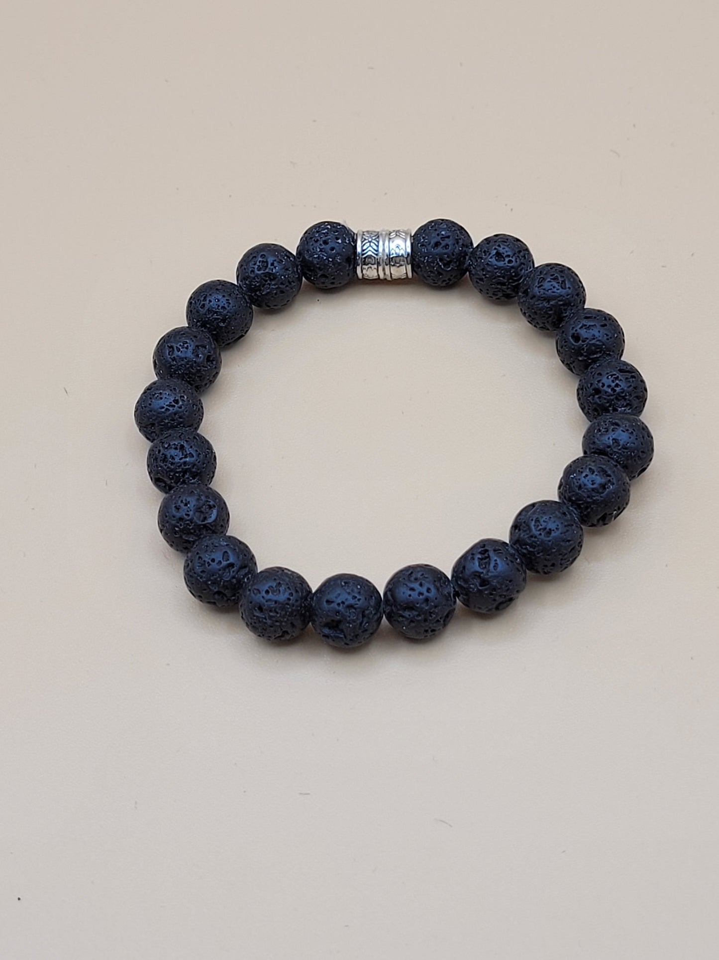 Black Lava Bead Bracelet