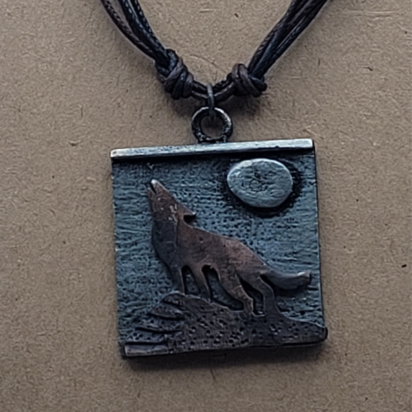 Howling Wolf with Silver or Copper Back