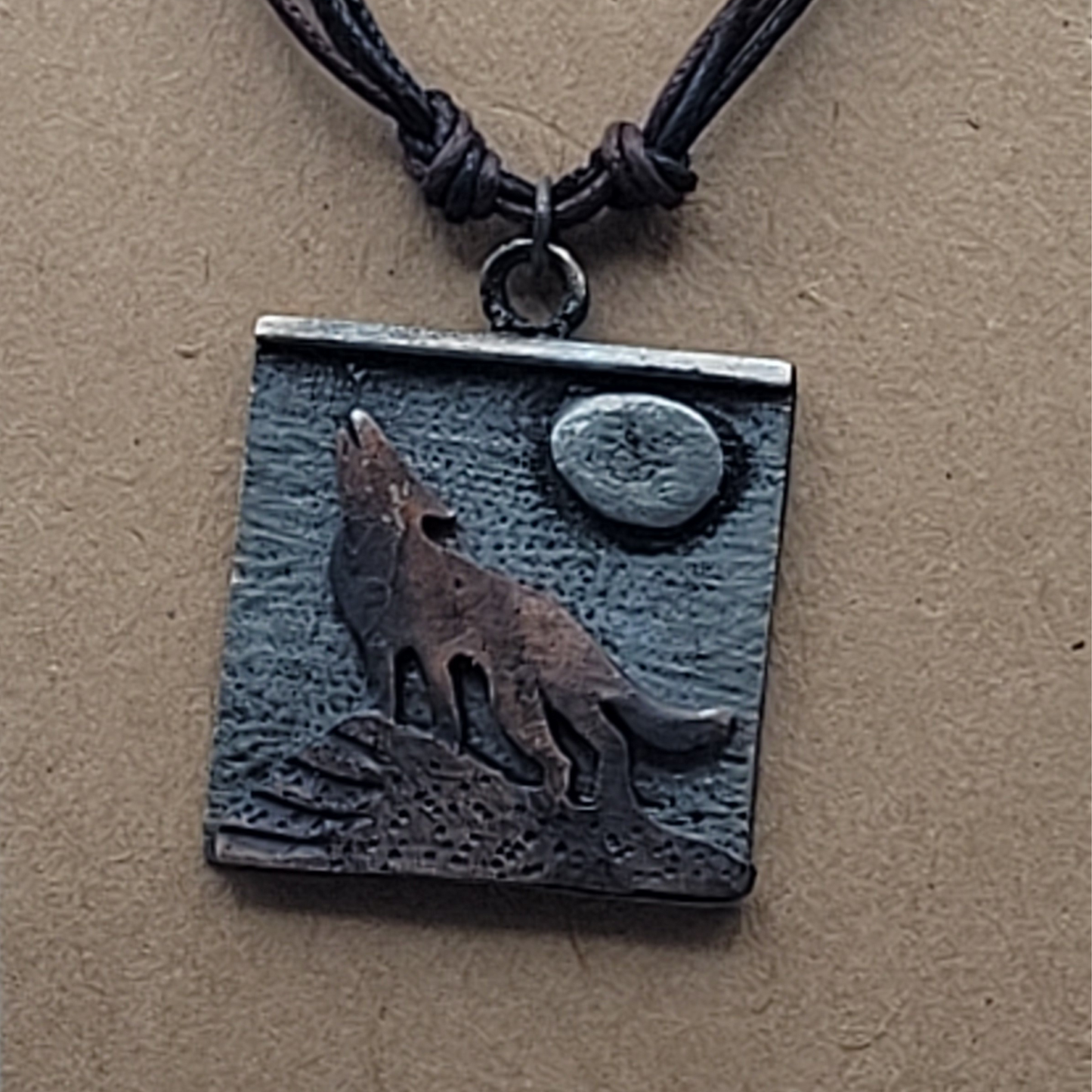 Howling Wolf with Silver or Copper Back