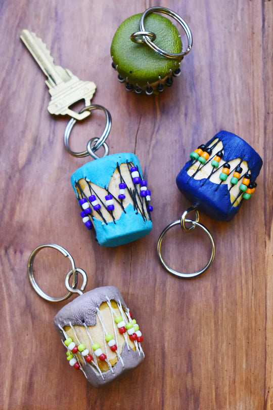 Colorful African Drum Keychains